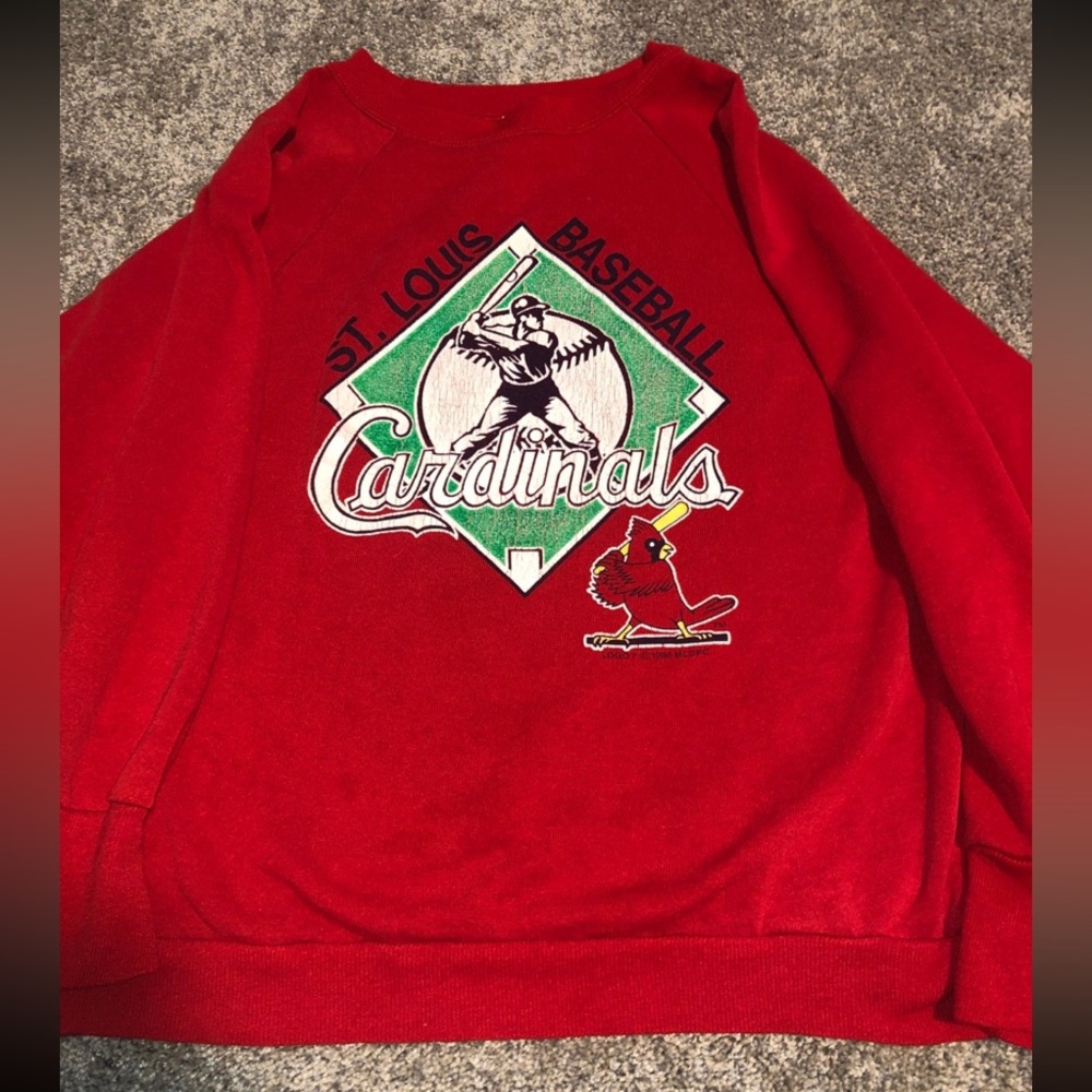 💙 Vintage 1988 St Louis Cardinals sweatshirt - Logo 7 - Size M